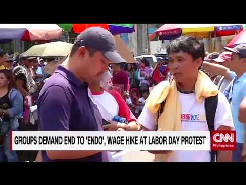 Groups demand end to 'endo', wage hike at Labor Day protest