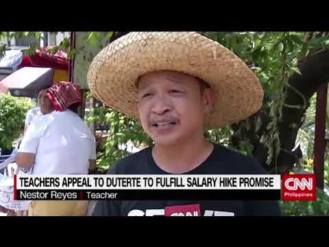 Teachers appeal to Duterte to fulfill salary hike promise