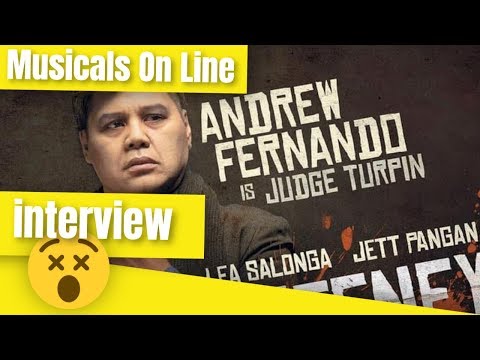Interviewing Andrew Fernando - Sweeney Todd Manila - Sweeney Todd Manila 2019