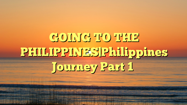 GOING TO THE PHILIPPINES|Philippines Journey Part 1