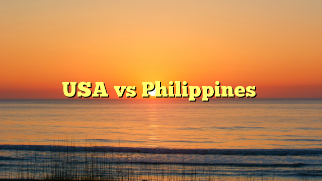 USA vs Philippines