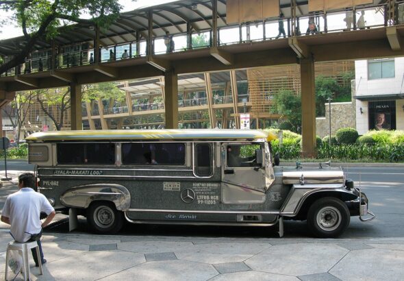 Traditional Philippine jeepney on a Manila street