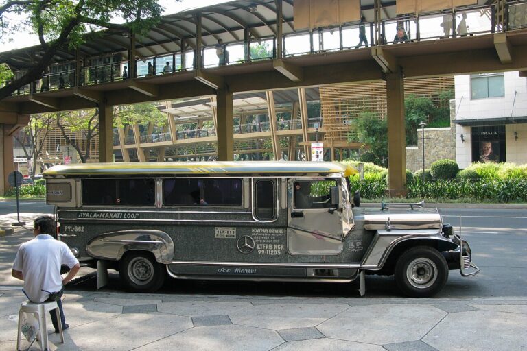 Traditional Philippine jeepney on a Manila street