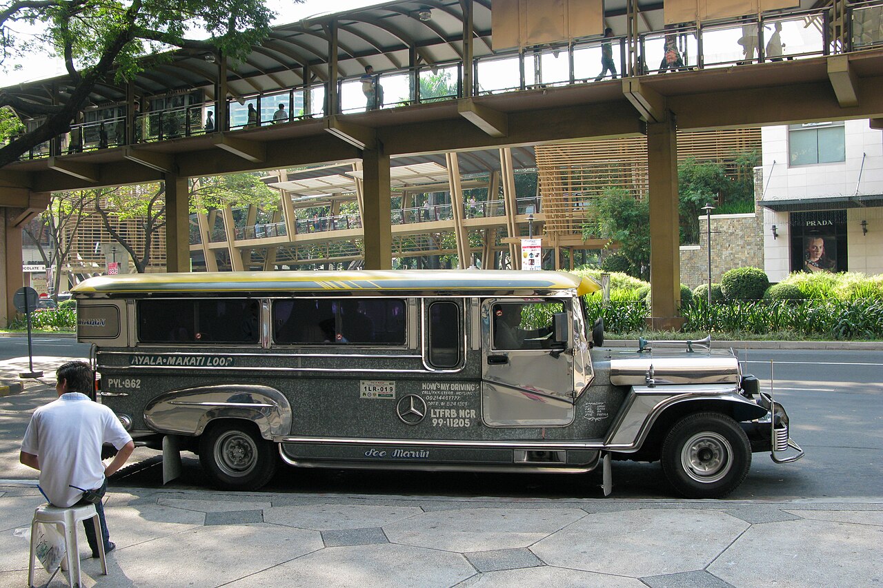 Traditional Philippine jeepney on a Manila street