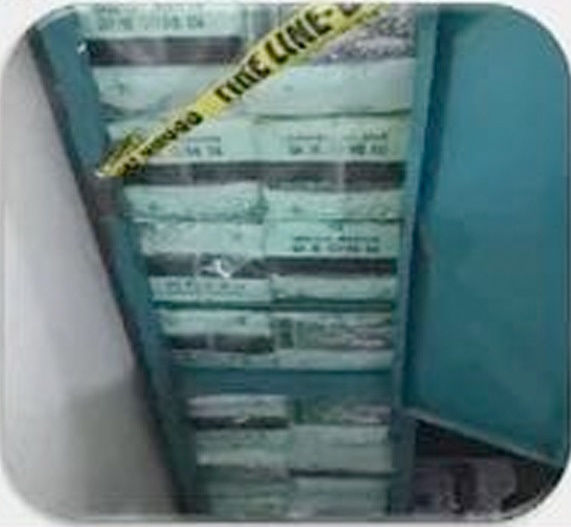 Evidence from a Metro Manila police drug enforcement operation