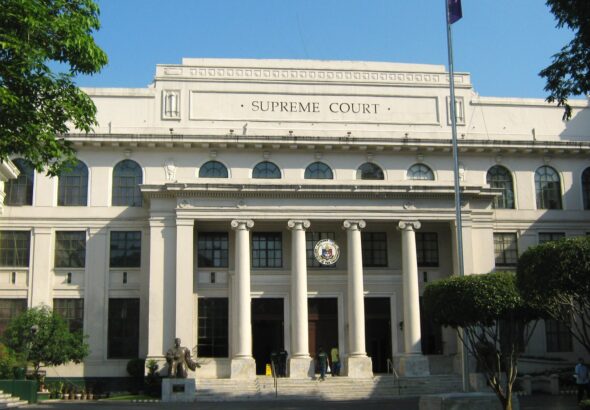 Facade of the Supreme Court of the Philippines building in Manila
