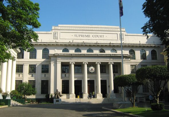 Facade of the Supreme Court of the Philippines building on Padre Faura Street, Manila