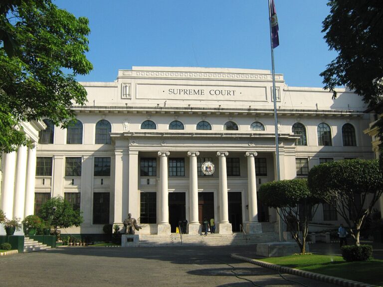 Facade of the Supreme Court of the Philippines building on Padre Faura Street, Manila