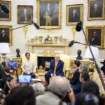 President Donald Trump and Philippine President Ferdinand Marcos Jr. in the Oval Office during their July 22, 2025 bilateral meeting